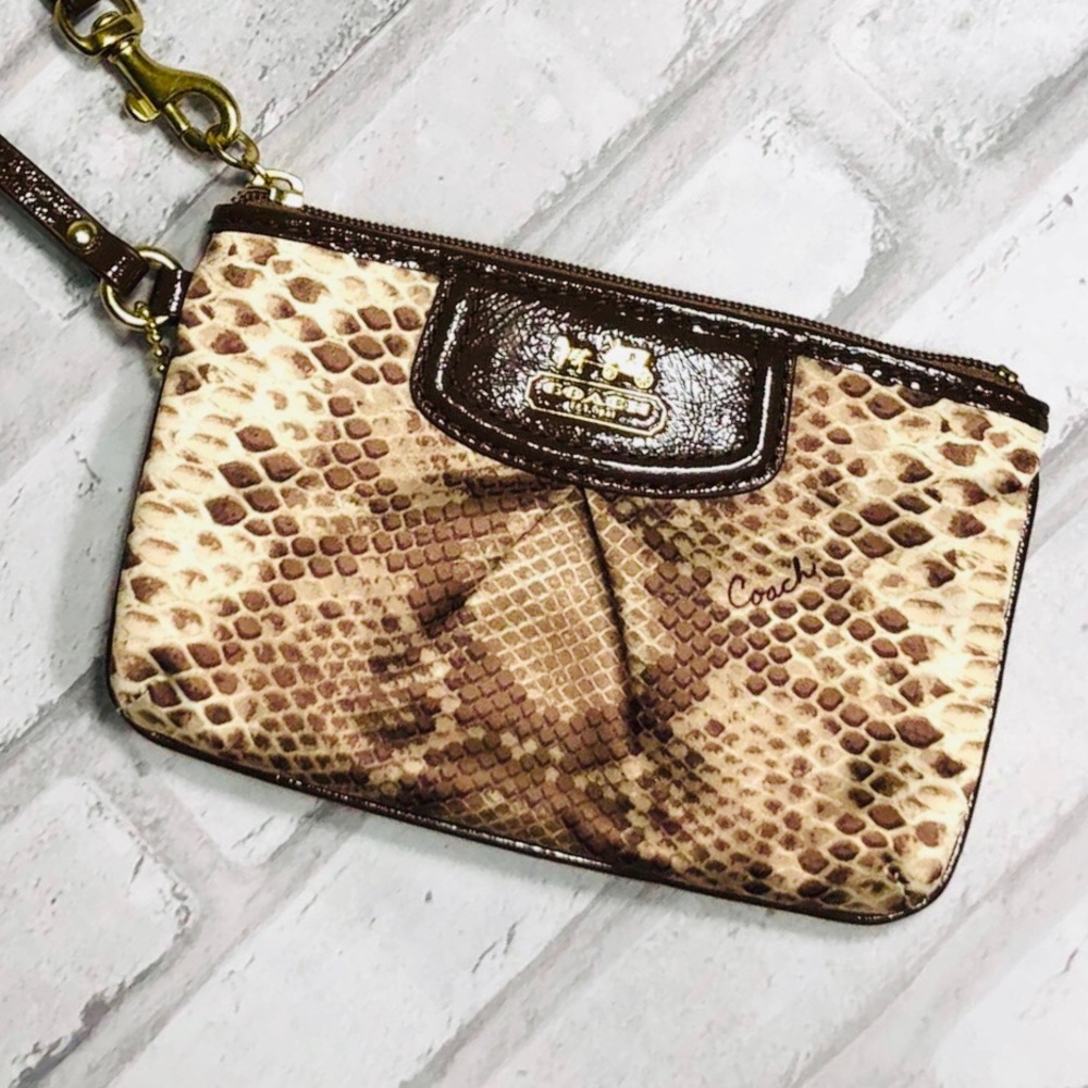 NEW! Coach Python Wristlet